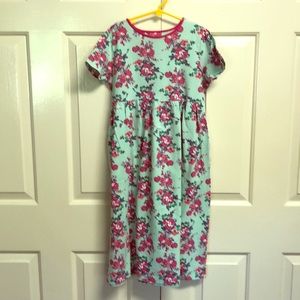 Lands End floral dress 10/12